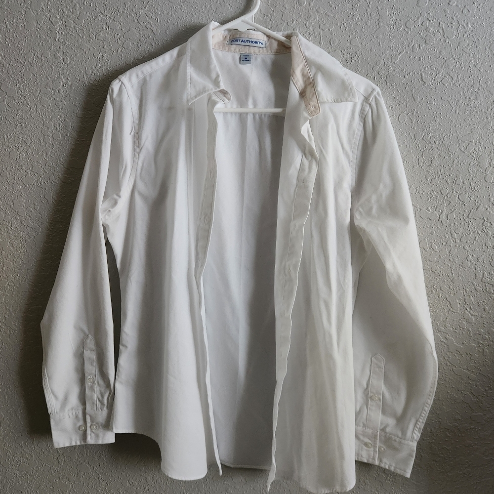 Women's White Button-Up Shirt
